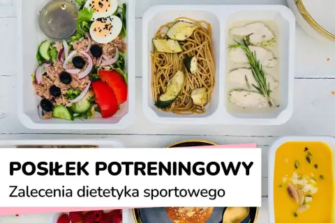 Zdrowe posiłki po treningu: sałatka z tuńczykiem, makaron z cukinią, kurczak w sosie i zupa dyniowa. Idealne, by uzupełnić energię.