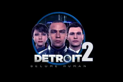 Trzech androidów z Detroit Become Human 2: Kara, Connor i Markus, wpatrują się w przyszłość.