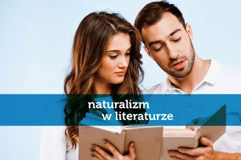 Para czyta książkę, zgłębiając tajniki **naturalizmu** w literaturze.