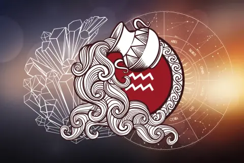 Symbol Wodnika, kryształy i koło zodiaku. Czy Twoja data urodzenia a czakry są ze sobą powiązane?