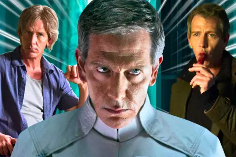 Ben Mendelsohn in tre ruoli diversi, mostrando la sua versatilità nei film e programmi TV.