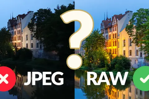 Porównanie zdjęć JPEG i RAW. Zapisując w RAW, możesz zmieścić na 128 GB ile to zdjęć, z lepszą jakością i możliwością edycji.