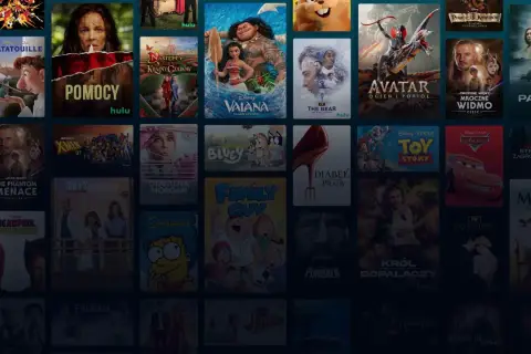 Ekran Hulu z filmami i serialami, jak "Ratatuj", "Vaiana" i "Avatar". Dowiedz się, jak wykupić Disney Plus, by oglądać te tytuły.