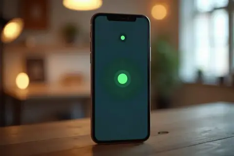 Telefon z zieloną kropką na ekranie. Co oznacza zielona kropka w telefonie? To wskaźnik aktywności mikrofonu lub kamery.