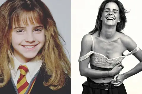 Emma Watson jako dziecko i dorosła kobieta. Widać, ile lat ma Emma Watson, od Hermiony do ikony stylu.