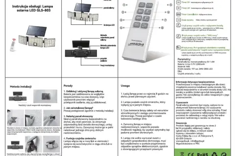 Jak naładować lampę solarną bez słońca? Panel solarny ładuje się nawet w pochmurne dni, ale pełne naładowanie wymaga słońca.