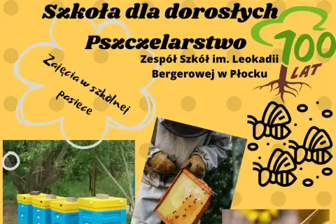 Szkoła pszczelarska w Płocku zaprasza na zajęcia w szkolnej pasiece. Uczymy się o pszczołach i miodzie.