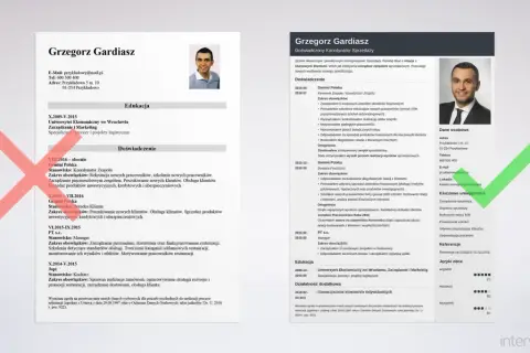 CV Grzegorza Gardiasza, doświadczonego koordynatora sprzedaży, z kluczowymi umiejętnościami i doświadczeniem. Idealne do wysłania w mailu z CV.