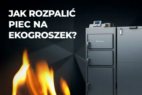 Jak rozpalić w piecu na ekogroszek? Płomienie i nowoczesny piec.