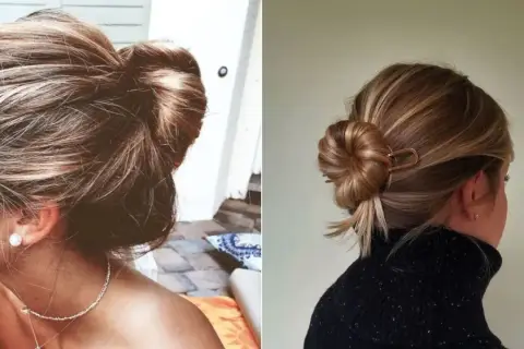 Elegancki kok francuski, luźno upięty, dodaje uroku. Idealny na co dzień i specjalne okazje.