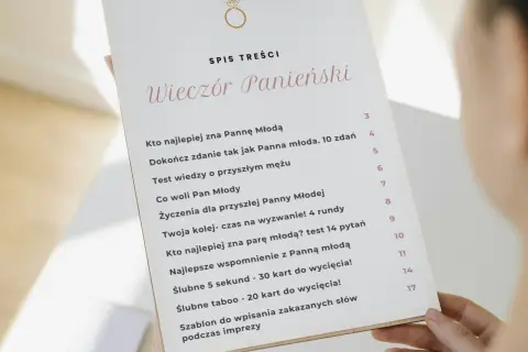 Spis treści wieczoru panieńskiego: gry, zabawy i wyzwania. Idealne pomysły na niezapomniany wieczór panieński.