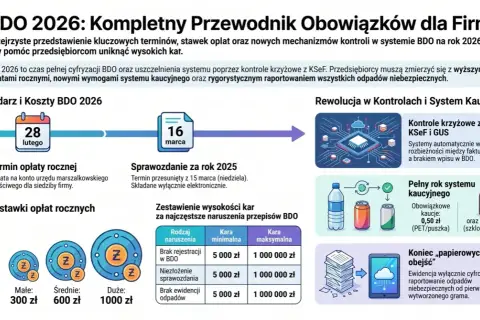 BDO 2026: cyfryzacja, kontrole KSeF, system kaucyjny i kary. Dowiedz się, co to BDO i jak uniknąć wysokich opłat.
