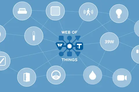 Vernetzte Geräte im "Web of Things" – von Licht bis zur Türklingel, alles intelligent verbunden.