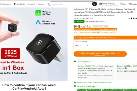 Adapter do bezprzewodowego Android Auto i CarPlay. Koniec z problemem, gdy android auto rozłącza się.