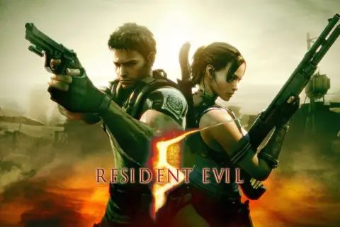 Chris i Sheva z Resident Evil 5 Remake gotowi do walki z zagrożeniem.