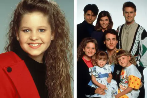 Pełniejsza chata obsada: Candace Cameron Bure, Bob Saget, John Stamos, Lori Loughlin i siostry Olsen.