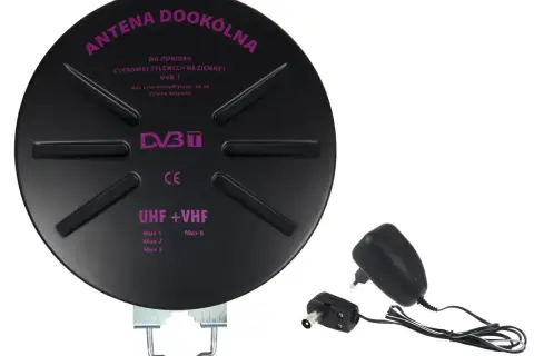 Antena DVB-T UHF+VHF do odbioru cyfrowej TV naziemnej. Zapewnia lepszy odbiór, pomagając jak wzmocnić sygnał antenowy.
