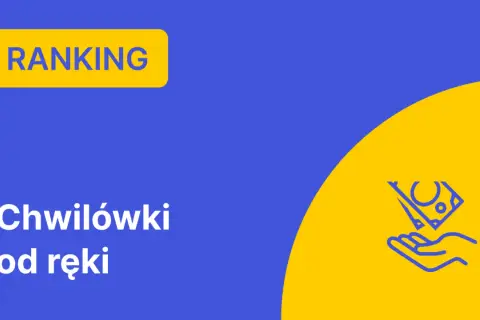 Ranking chwilówek od ręki. Ikona dłoni przyjmującej pieniądze.