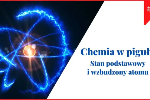 Energetyczny stan wzbudzony atomu z jądrem i krążącymi elektronami.