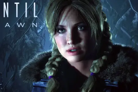 Dziewczyna z warkoczami w zimowym lesie, zapowiedź Until Dawn remake.
