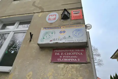 Przedszkole nr 69 im. F. Chopina w Poznaniu, ul. Chopina 3. Kierunkowy Poznań.