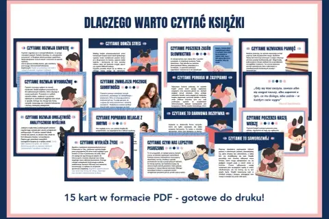 Dlaczego warto czytać książki, które wywołały kontrowersje społeczne? Plakat z 15 kartami PDF.