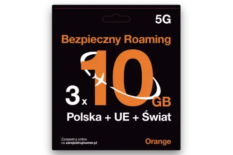 Karta SIM Orange 5G z 10 GB na roaming w Polsce, UE i świecie. Chcesz wiedzieć, jak wyłączyć roaming w Orange? Sprawdź szczegóły.