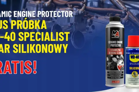 Ceramiczna ochrona silnika WD-40 Specialist. Zestaw z próbką smaru silikonowego gratis!