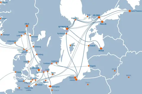 Mapa promów po Bałtyku. Planujesz wycieczkę do Kopenhagi promem z Gdańska? Zobacz dostępne trasy!