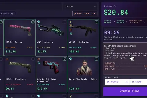 Jak sprzedać skina CS:GO i uniknąć najczęstszych błędów