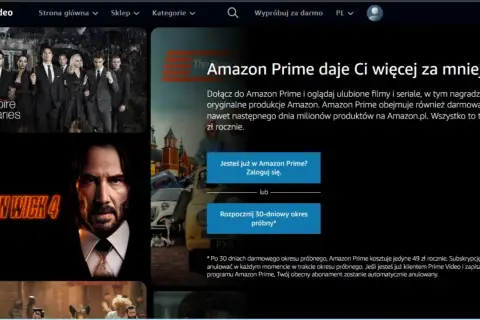 Odkryj Prime Video: filmy, seriale i darmowa dostawa od 49 zł rocznie. Sprawdź cenę i zacznij oglądać!