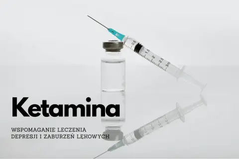 Ketamina lek: fiolka z płynem i strzykawka, wsparcie w leczeniu depresji i zaburzeń lękowych.