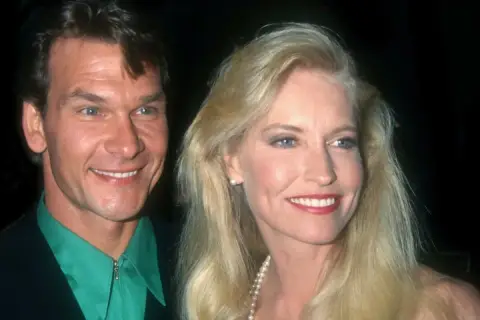 Patrick Swayze z żoną Lisą Niemi. Choć Patrick Swayze dzieci nie miał, jego miłość do rodziny była ogromna.