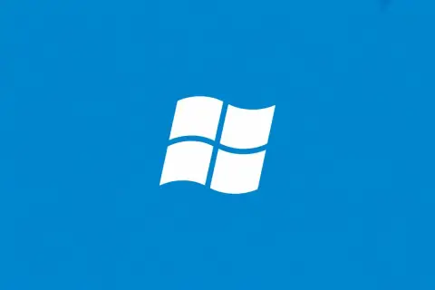 Białe logo Windows na niebieskim tle. To ikona, która często pojawia się w schowek Windows.