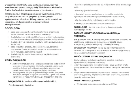 Socjologia to nauka o zbiorowościach ludzkich, badająca społeczne zachowania, struktury i procesy. Wyjaśnia, jak funkcjonuje społeczeństwo.