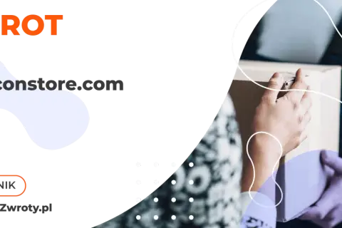 Zwrot do badiconstore.com. Poradnik WygodneZwroty.pl. Dwie osoby przekazują sobie paczkę.