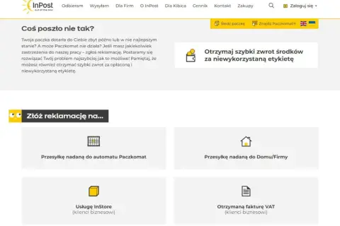 Twoja paczka została rozjebana? Złóż reklamację na InPost. Zgłoś problem z przesyłką, Paczkomatem lub usługą InStore.