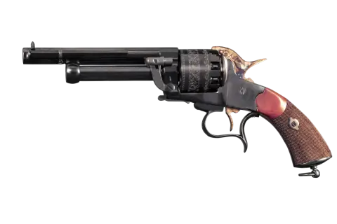 Pistolet à poudre noire orné, un objet d'art dont la législation est complexe.