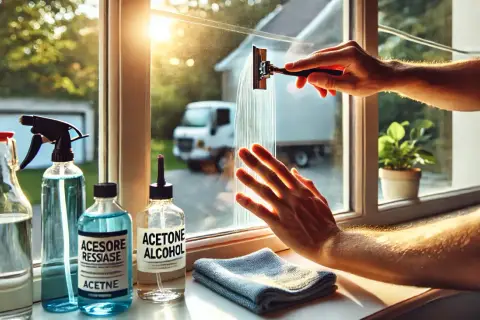 Come togliere colla dal vetro: acetone e alcool sono ottimi alleati. Un raschietto aiuta a rimuovere residui ostinati.