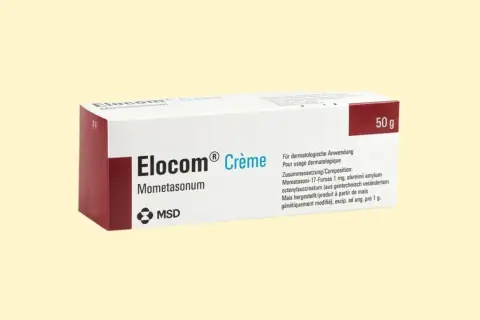 Opakowanie kremu Elocom 50g z substancją czynną Mometasonum. Idealny do zastosowań dermatologicznych.