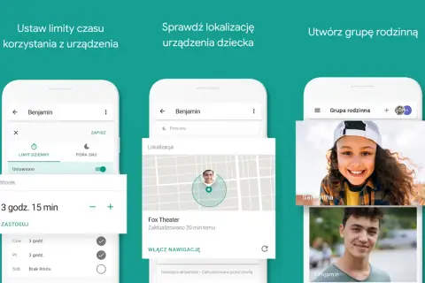 Family Link na iPhone: ustawiaj limity czasu, sprawdzaj lokalizację dziecka i twórz grupy rodzinne.