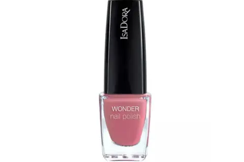En flaska rosa Isadora Wonder nail polish, quick dry.
