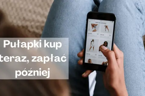 Kup teraz, zapłać później (bnpl) – wygodne zakupy online. Osoba przegląda ubrania na telefonie.