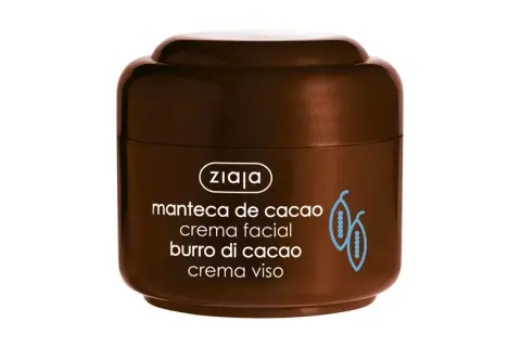 Crema facial Ziaja manteca de cacao, ideal para nutrir la piel. Sus propiedades la hacen perfecta para el cuidado diario.
