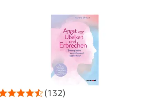 Buchcover: "Angst vor Übelkeit und Erbrechen". Es erklärt, was Emetophobie ist und wie man sie überwindet.