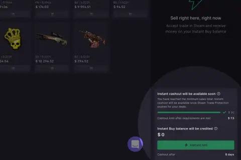 Jak wypłacić pieniądze ze Steam? Zobacz, jak sprzedać przedmioty i otrzymać środki na saldo Instant Buy.