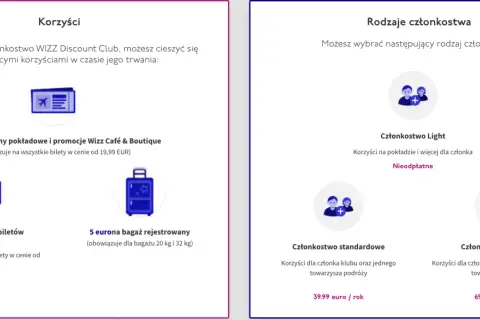 Dowiedz się, jak zostać członkiem Wizz Discount Club, by cieszyć się zniżkami na bilety i bagaż.