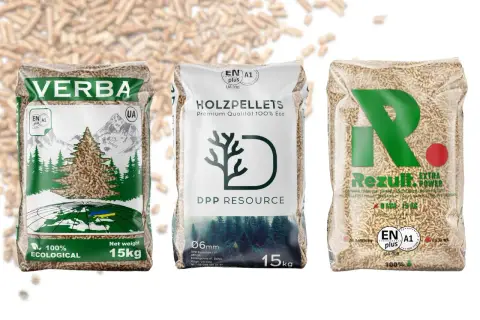 Porównanie pelletu Verba, Holzpellets i Rezult. Który pellet lepszy olczyk czy barlinek? Wybór zależy od potrzeb.