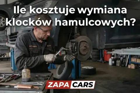 Mechanik wymienia klocki hamulcowe. Dowiedz się, jaka jest wymiana klocków hamulcowych cena w ZAPA CARS.