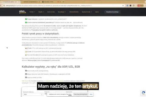Porównanie umowa zlecenie a umowa o pracę. Kalkulator wypłaty "na rękę" dla UOP, UZL, B2B.